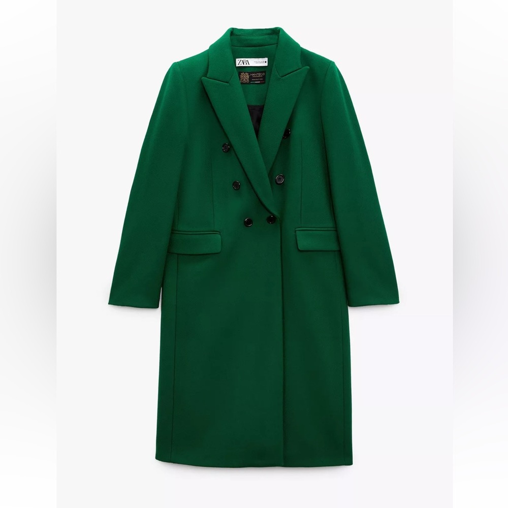 Zara Women's Emerald Trench Coat